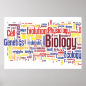 Biology Wordle No. 4 Poster (Voorkant)