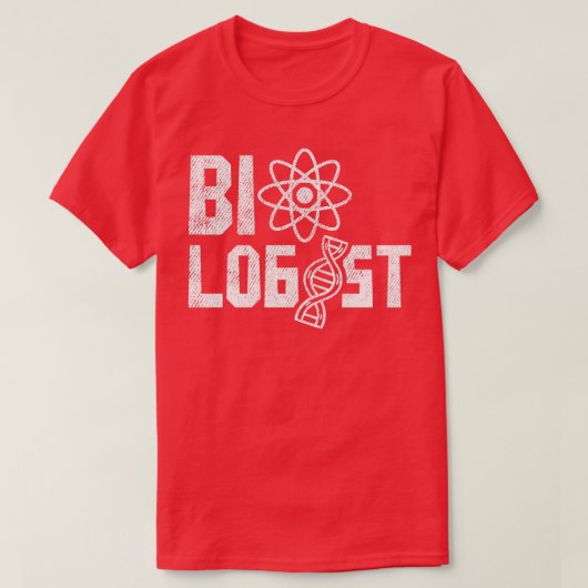 Bioloog 4 2 t-shirt (Design voorkant)