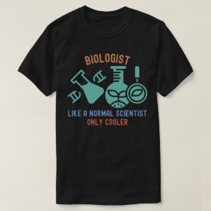 Bioloog als een gewone wetenschapper alleen koeler t-shirt