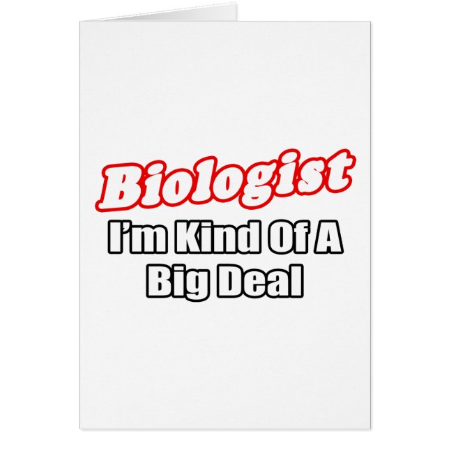 Bioloog...big deal (Voorkant)
