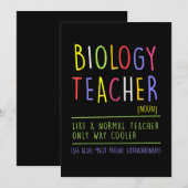 bioloog bioloog docent wetenschappen onderwijzen feestdagenkaart (Voorkant / Achterkant)