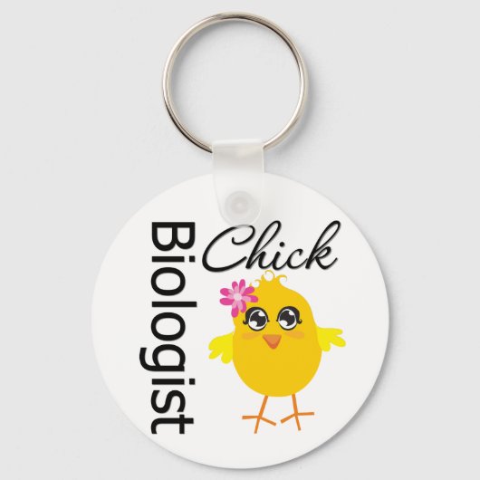 Bioloog Chick Sleutelhanger (Voorkant)