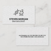 bioloog | DNA-microscooppictogram Visitekaartje (Voorkant / Achterkant)