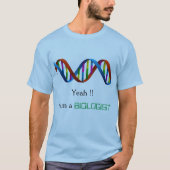 Bioloog/DNA/scientist T-shirt (Voorkant)