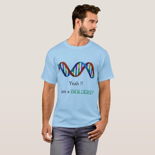 Bioloog/DNA/scientist T-shirt (Voorkant volledig)