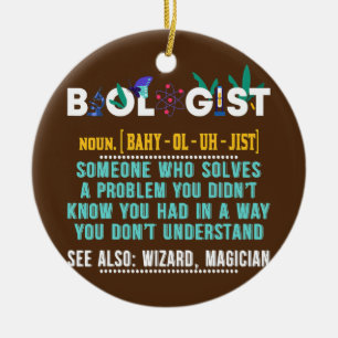 Bioloog Funny Gift for Biology Teacher Keramisch Ornament