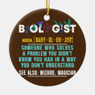 Bioloog Funny Gift for Biology Teacher Keramisch Ornament