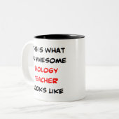 bioloog, geweldige tweekleurige koffiemok (Voorkant links)