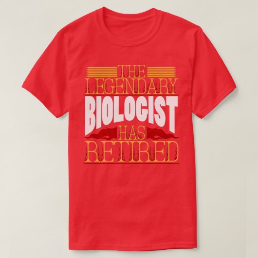 Bioloog in ruste t-shirt (Design voorkant)