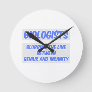 Bioloog Joke ... Genius en onhygiëne Ronde Klok