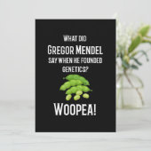 bioloog leraar wetenschappen , nerdy humor gift feestdagenkaart (Staand voorkant)