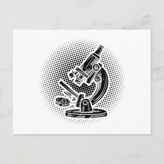 Bioloog | Microscooponderzoek Biologie Gift Idee Briefkaart (Voorkant)