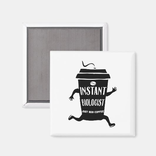 Bioloog | Microscooponderzoek Biologie Gift Idee Magneet (Voorkant / Achterkant)