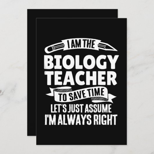 bioloog - natuurlijk ben ik geweldige feestdagenkaart (Voorkant / Achterkant)