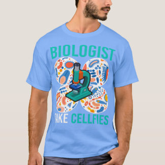 Bioloog neemt de microbiologie aan t-shirt