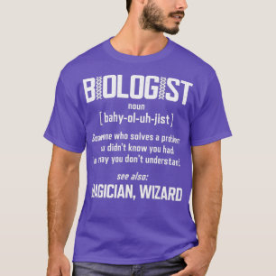 Bioloog Science Noun Definition Funny Biology T-shirt