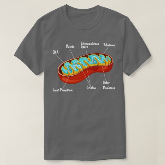 Bioloog tegen Mitochondria T-shirt (Design voorkant)