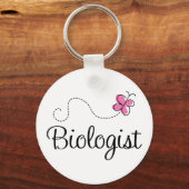 Bioloog tegen roze koorts sleutelhanger (Voorkant)