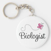 Bioloog tegen roze koorts sleutelhanger (Voorkant)