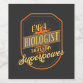 Bioloog Wijn Etiket (Enkel label)