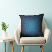 Bioluminescent Blauw Alien Huidpatroon - Avatar Kussen (Stoel)