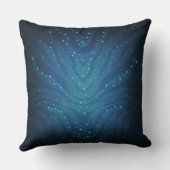 Bioluminescent Blauw Alien Huidpatroon - Avatar Kussen (Achterkant)
