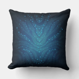 Bioluminescent Blauw Alien Huidpatroon - Avatar Kussen