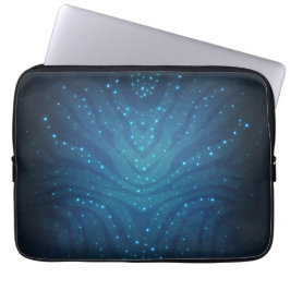 Bioluminescent Blauw Alien Huidpatroon - Avatar Laptop Sleeve