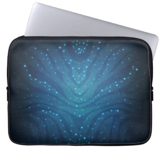 Bioluminescent Blauw Alien Huidpatroon - Avatar Laptop Sleeve