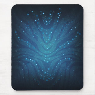 Bioluminescent Blauw Alien Huidpatroon - Avatar Muismat
