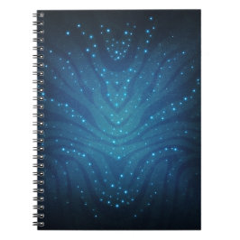 Bioluminescent Blauw Alien Huidpatroon - Avatar Notitieboek