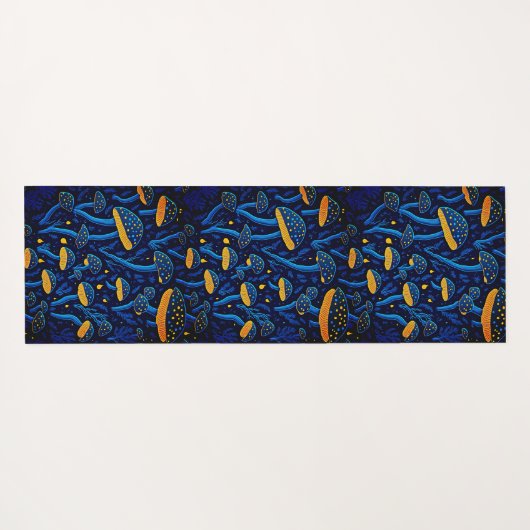 Bioluminescent Bliss Yoga Mat (Achterkant (horizontaal))