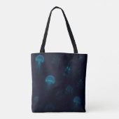 Bioluminescent Deep-Sea Glow Pattern Tote Tote Bag (Achterkant)