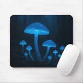 bioluminescent mushroom forest muismat (Met muis)