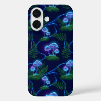 Bioluminescent Schimmelgloeiingspatroon iPhone 16 Hoesje