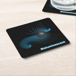 Bioluminescente Alien-Zee creatie Kartonnen Onderzetters