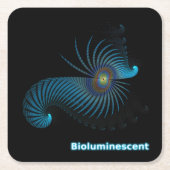 Bioluminescente Alien-Zee creatie Kartonnen Onderzetters (Voorkant)