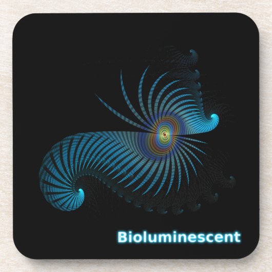 Bioluminescente Alien-Zee creatie Onderzetter (Voorkant)
