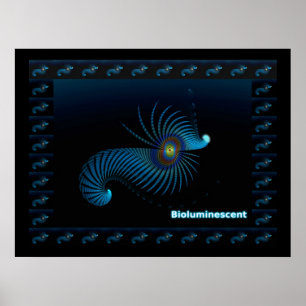 Bioluminescente Alien-Zee creatie Poster