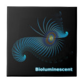 Bioluminescente Alien-Zee creatie Tegeltje (Voorkant)