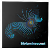Bioluminescente Alien-Zee creatie Tegeltje (Voorkant)