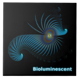 Bioluminescente Alien-Zee creatie Tegeltje