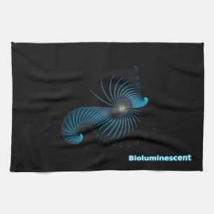 Bioluminescente Alien-Zee creatie Theedoek