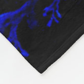 Bioluminescente kwallendroom fleece deken (Hoek)