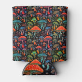 Bioluminescente magische paddenstoelen blikjeskoeler (Voorkant)