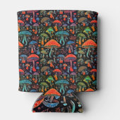 Bioluminescente magische paddenstoelen blikjeskoeler (Achterkant)