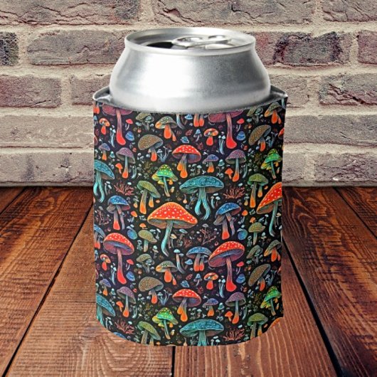 Bioluminescente magische paddenstoelen blikjeskoeler