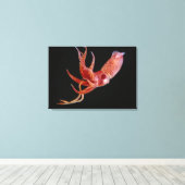 Bioluminescente Pijlinktvis (Histioteuthis hete) Canvas Afdruk (Insitu (Houten vloer))