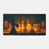 Bioluminescente schaakscène Desk Mat - Glowing Eer (Voorkant)
