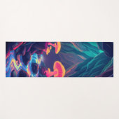 Bioluminescente schimmels en stromende beken yogamat (Voorkant (horizontaal))